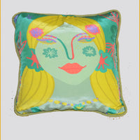 Eva - Viscose Crepe Digital Print Pillow Cushion (7413898019012)