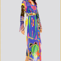 Callie - Soft Viscose Crepe Fabric Digital Print Long Jacket (7396162470084)