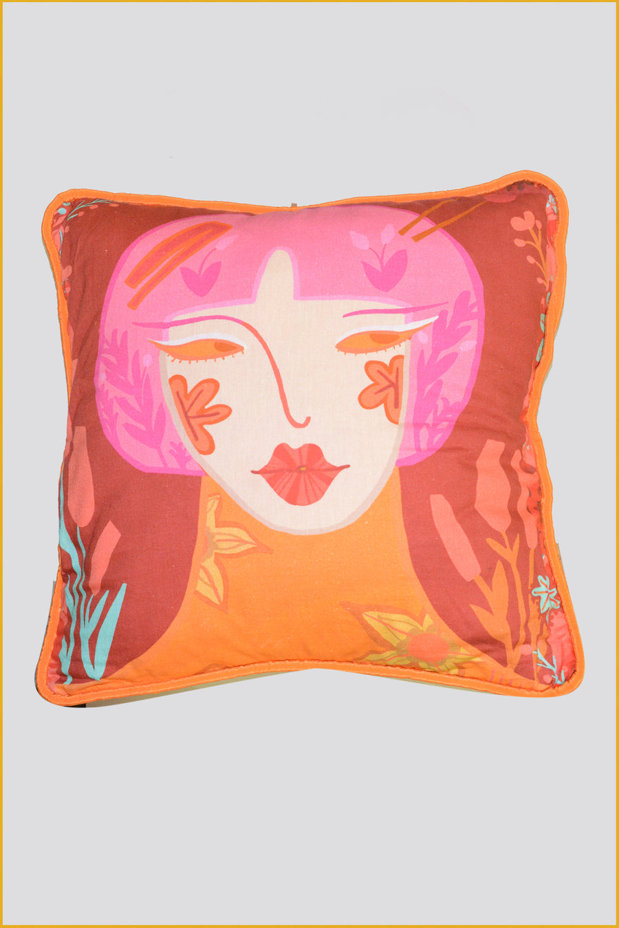 Yoko - Viscose Crepe Digital Print Pillow Cushion (7413896904900)