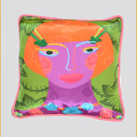 Venus - Viscose Crepe Digital Print Pillow Cushion (7413845622980)