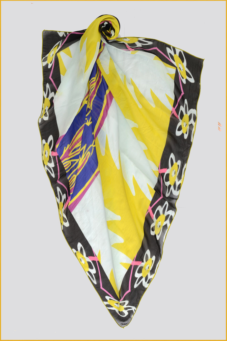 Tritelecia - Original Alien Print Viscose Digital Georgette Square Scarf (7405484409028)