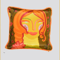 Dhara - Viscose Crepe Digital Print Pillow Cushion (7413877342404)