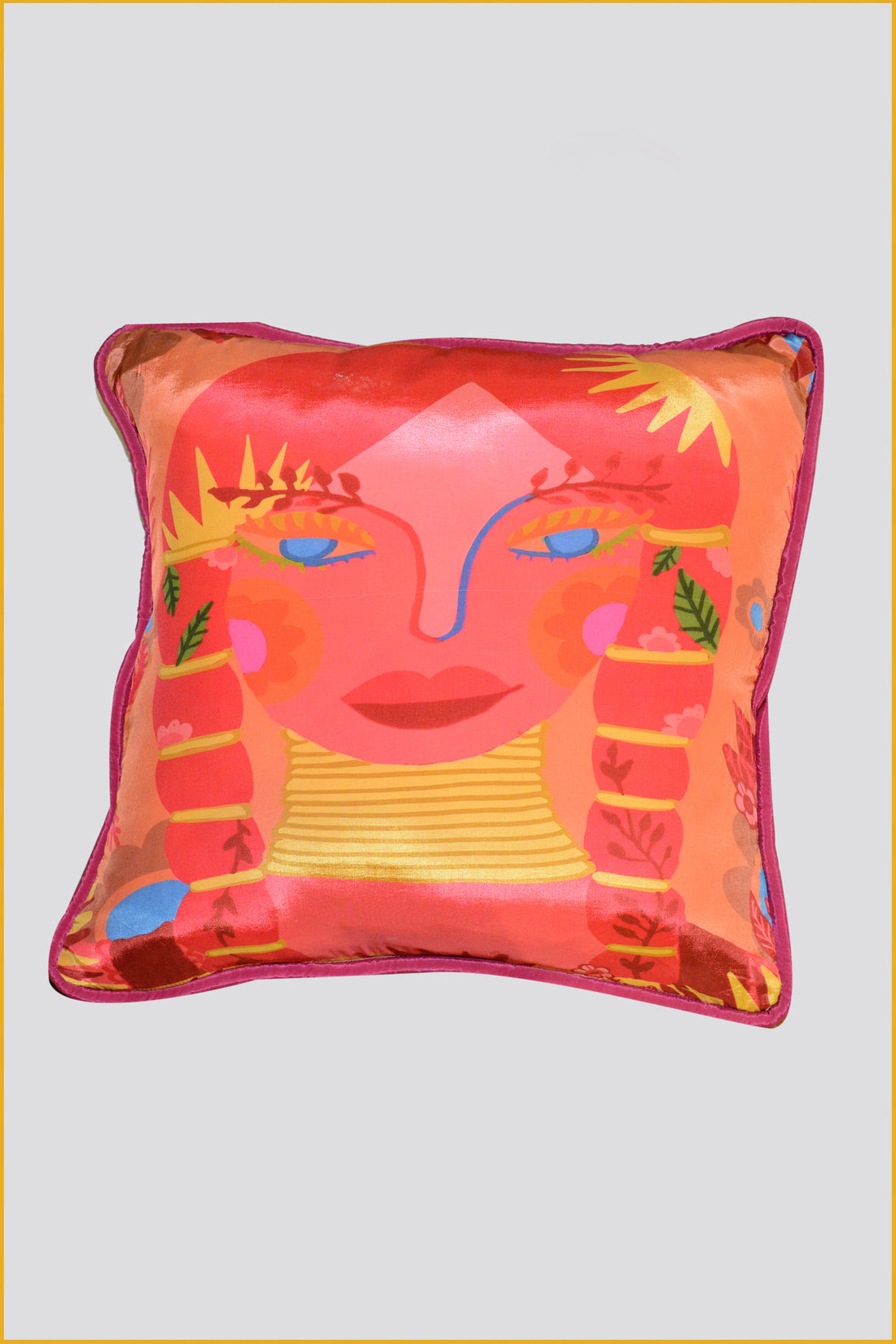 Viscose Crepe Digital Print Pillow Cushion (7413587378372)