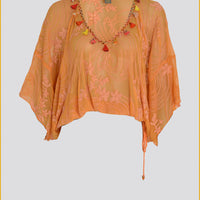 Johanna - Chiffon Hand Embroidery Blouse (7479419207876)