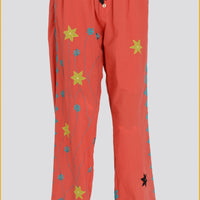 Pavlo - Cotton Voile Applique Pants With Hand Carved Bone Buttons (7394724708548)