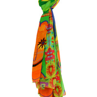 Nucifera - Original Alien Print Rayon Digital Georgette Scarves (7379056197828) (7405452918980)