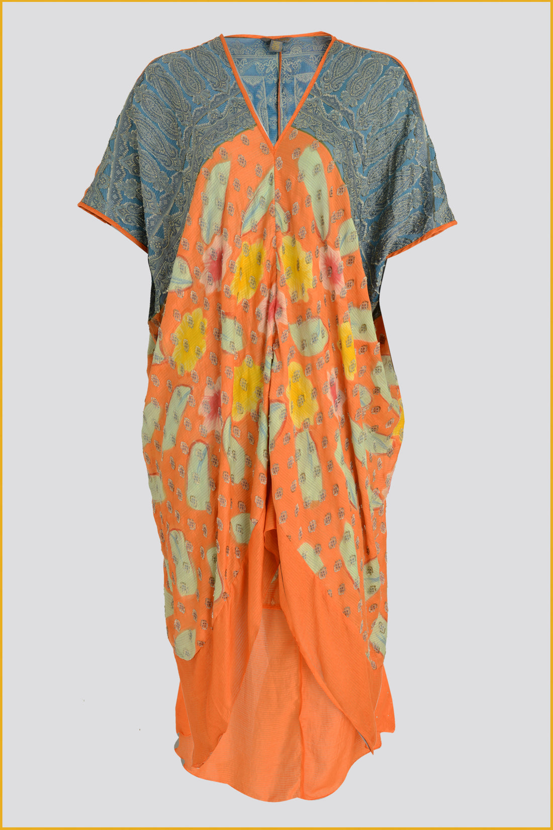 Veerle - Hand Cut Silk Hand Painted Kaftan (7424167968964)