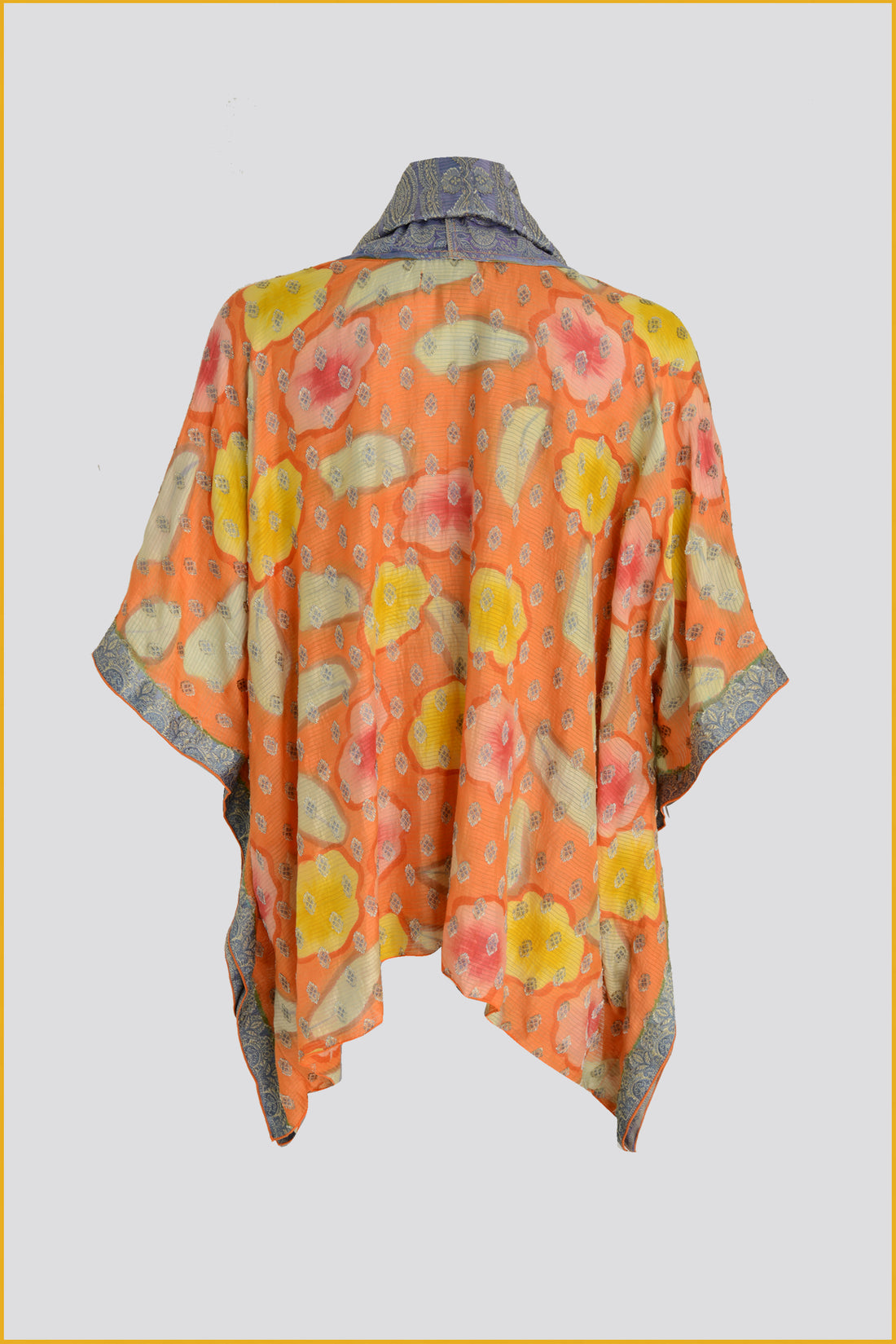 Florentia - Hand Cut Silk Hand Painted Short Cape (7420182429892)