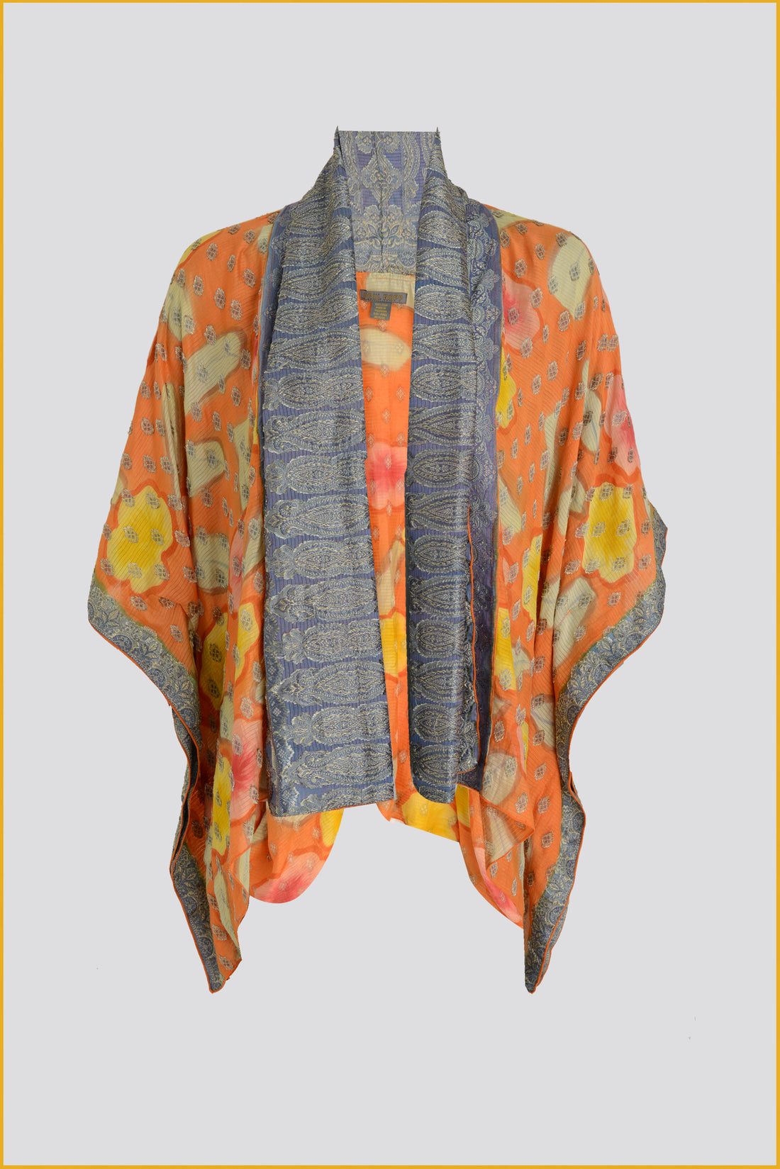 Florentia - Hand Cut Silk Hand Painted Short Cape (7420182429892)