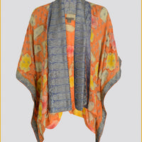 Florentia - Hand Cut Silk Hand Painted Short Cape (7420182429892)