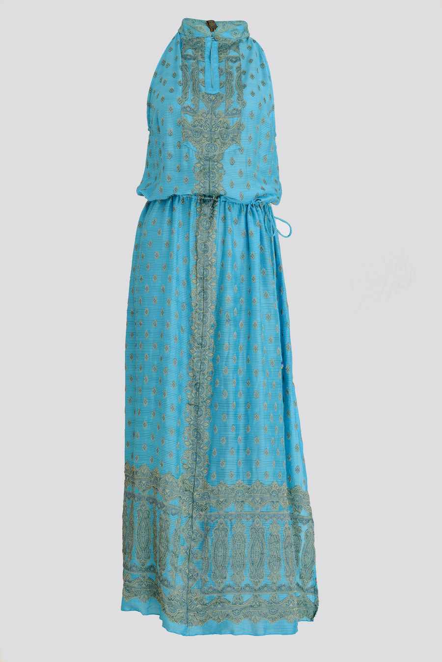 Darena Silk Long Dress (7107157459140)