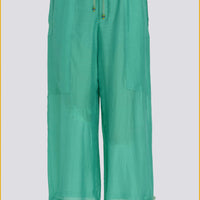 Ellen - Cotton Silk Solid Pants (6974664081604)