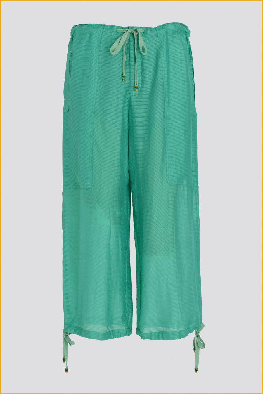 Ellen - Cotton Silk Solid Pants (6974664081604)