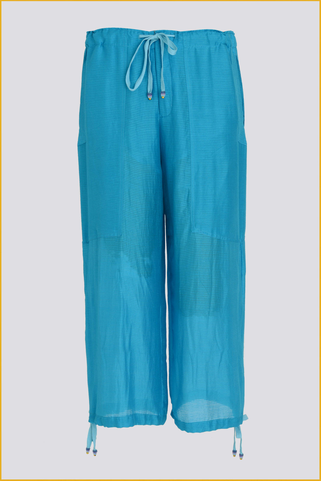 Ellen - Cotton Silk Solid Pants (6974664081604)