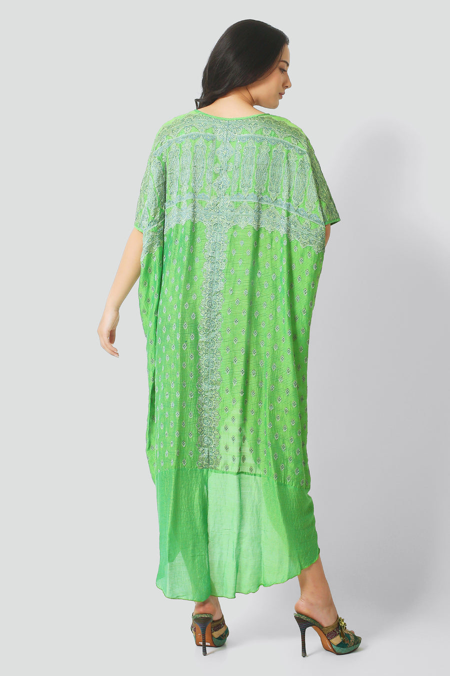 Annette Silk Kaftan Dress (2403167305833)