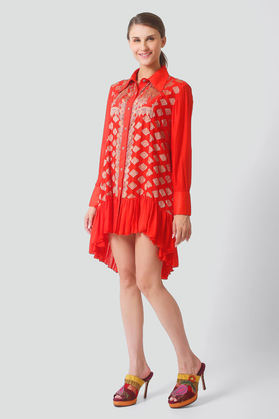 Honora Silk Shirt Dress (7643100348612)