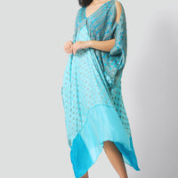 Safalina - Hand Cut Silk Degrade Long Dress (7120810475716)