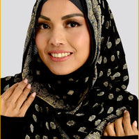 Meghan Jacquard Silk Shawl/ Scarf (6777516753092)