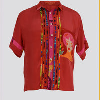 Brandon - Rayon Crepe Digital Print Men Shirt With Hand Carved Bone Buttons (7390315741380)