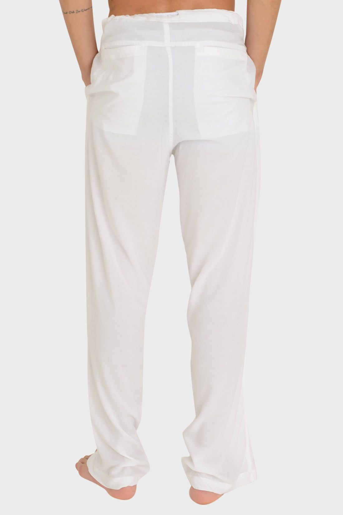 Almero - Rayon Solid Drawstring Pants (6207045599428)