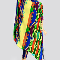 Oilien - Viscose Crepe Fabric Digital Print Long Cape (7365806915780)