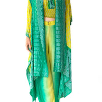 Lavani - Hand Cut Silk Degrade Classic Long Cape (7123773391044)