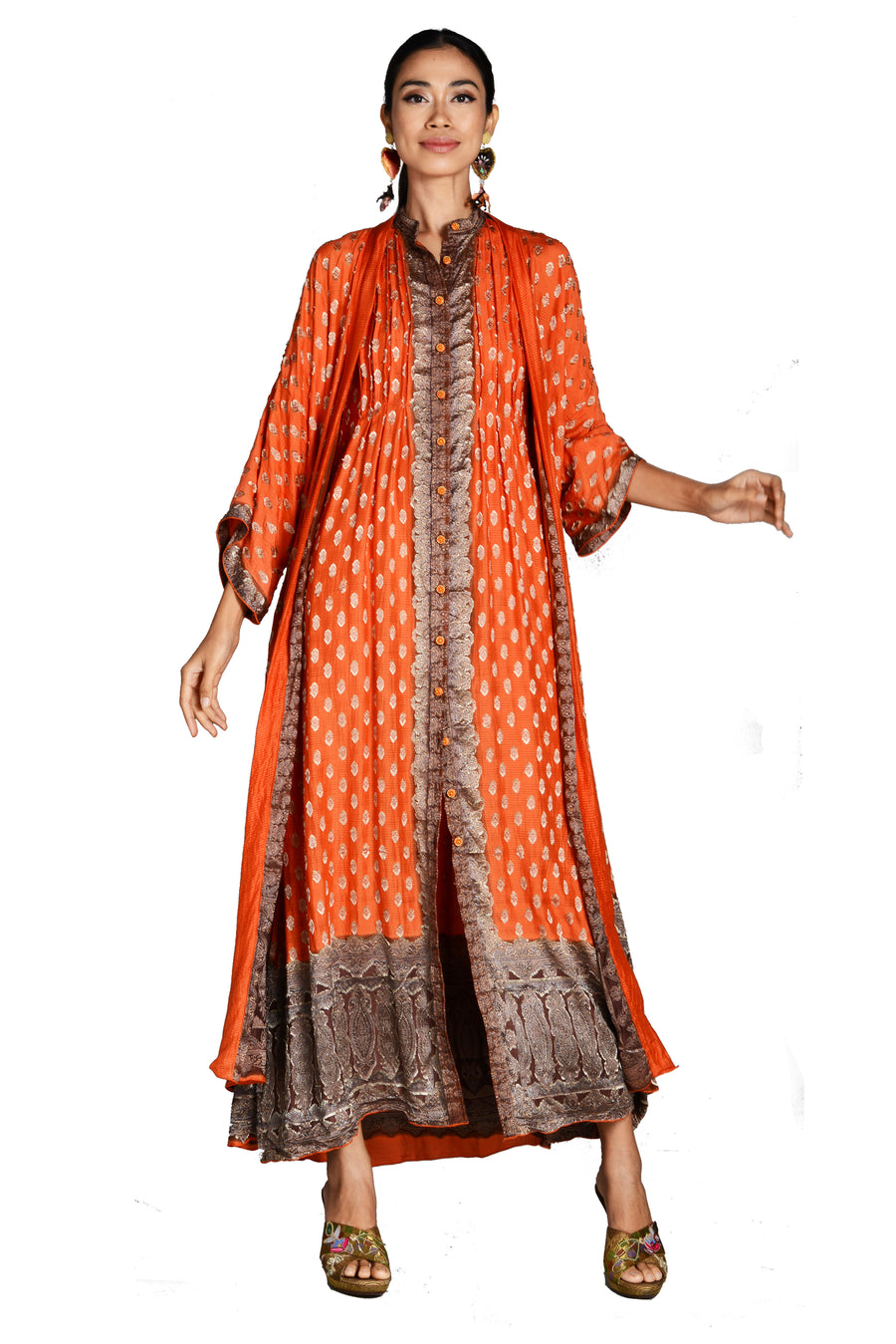 Zalika - Hand Cut Silk Outer Dress (7274513334468)