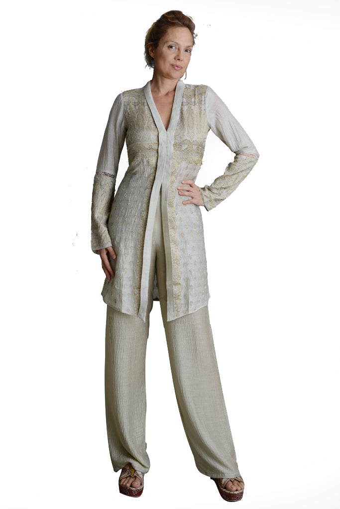 Kebaya - Hand Cut Silk Jacket (4341409316969)