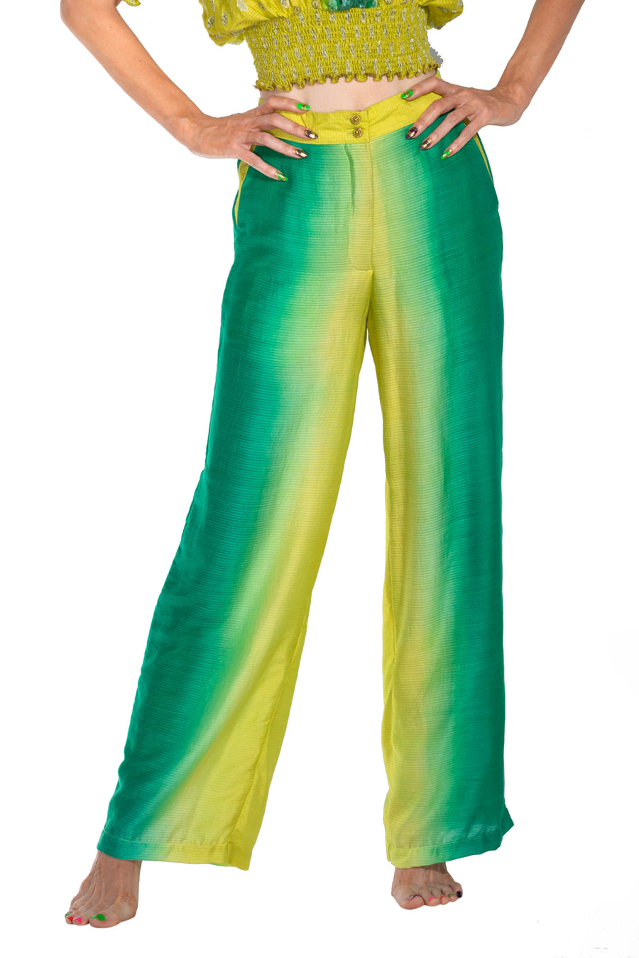 Zemella - Cotton Silk Degrade Long Pants (7123732005060)