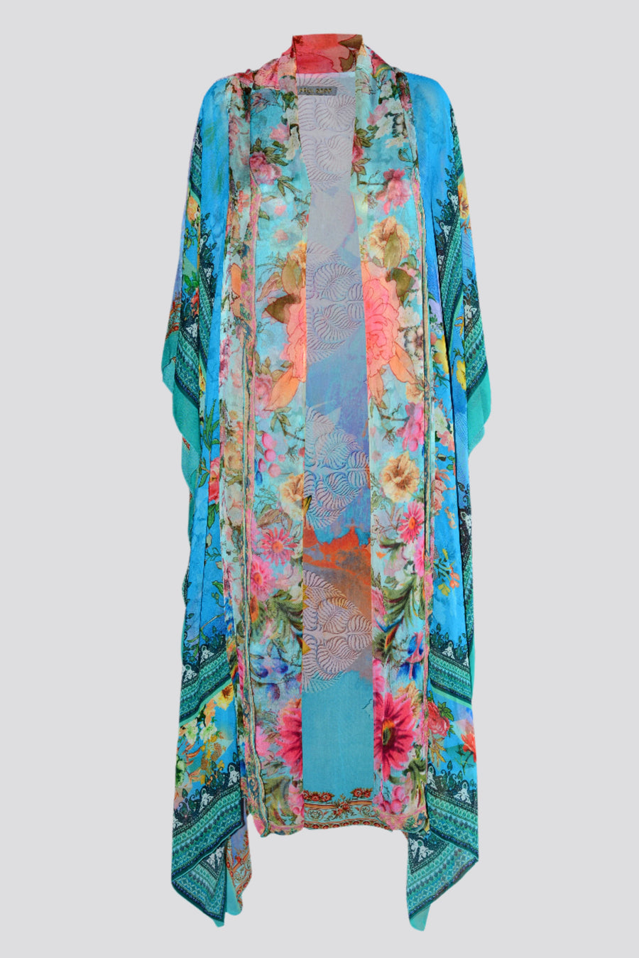 Laurelynn - Rayon Georgette Chiffon Digital Print Long Jacket. (7126054371524)