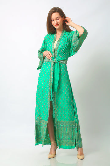 Lizabeta - Hand Cut Silk Long Dress (6766743879876)