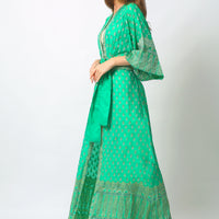 Lizabeta - Hand Cut Silk Long Dress (6766743879876)