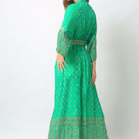 Lizabeta - Hand Cut Silk Long Dress (6766743879876)