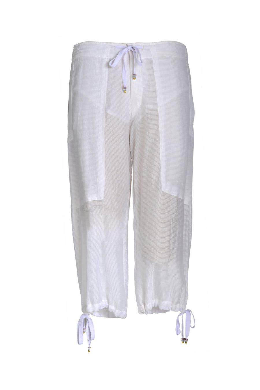 Ellen - Cotton Silk Solid Pants (6974664081604)