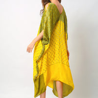 Safalina - Hand Cut Silk Degrade Long Dress (7120810475716)