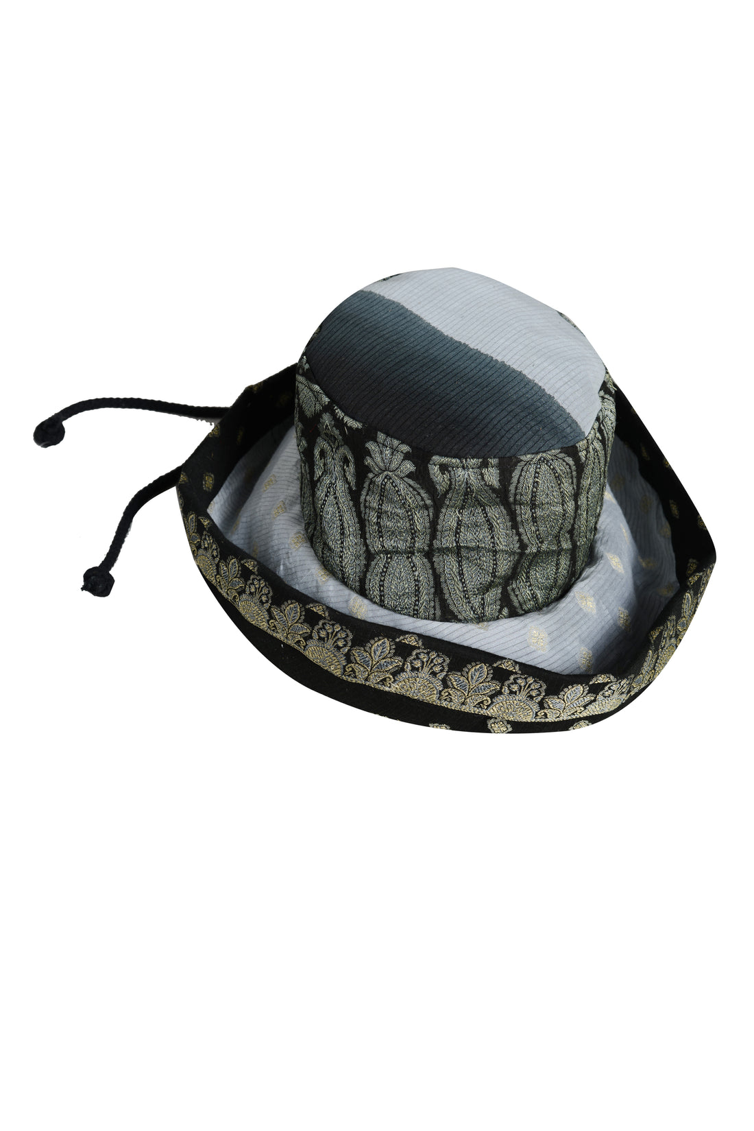 Benson - Hand Cut Silk Handloom Jacquard Hat (7216955392196)