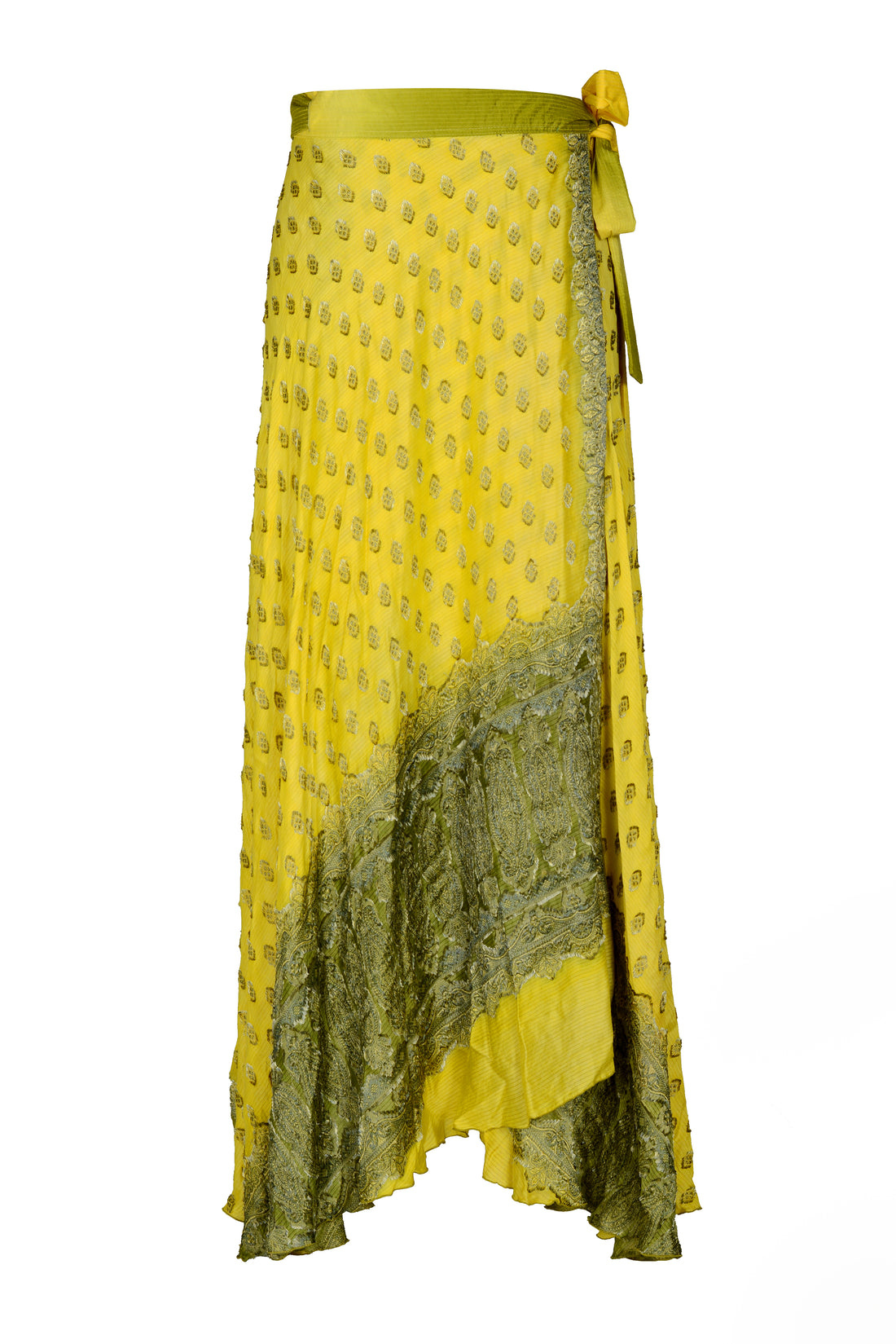 Nawila - Hand Cut Silk Degrade Classic Wrap Skirt (7123893878980)