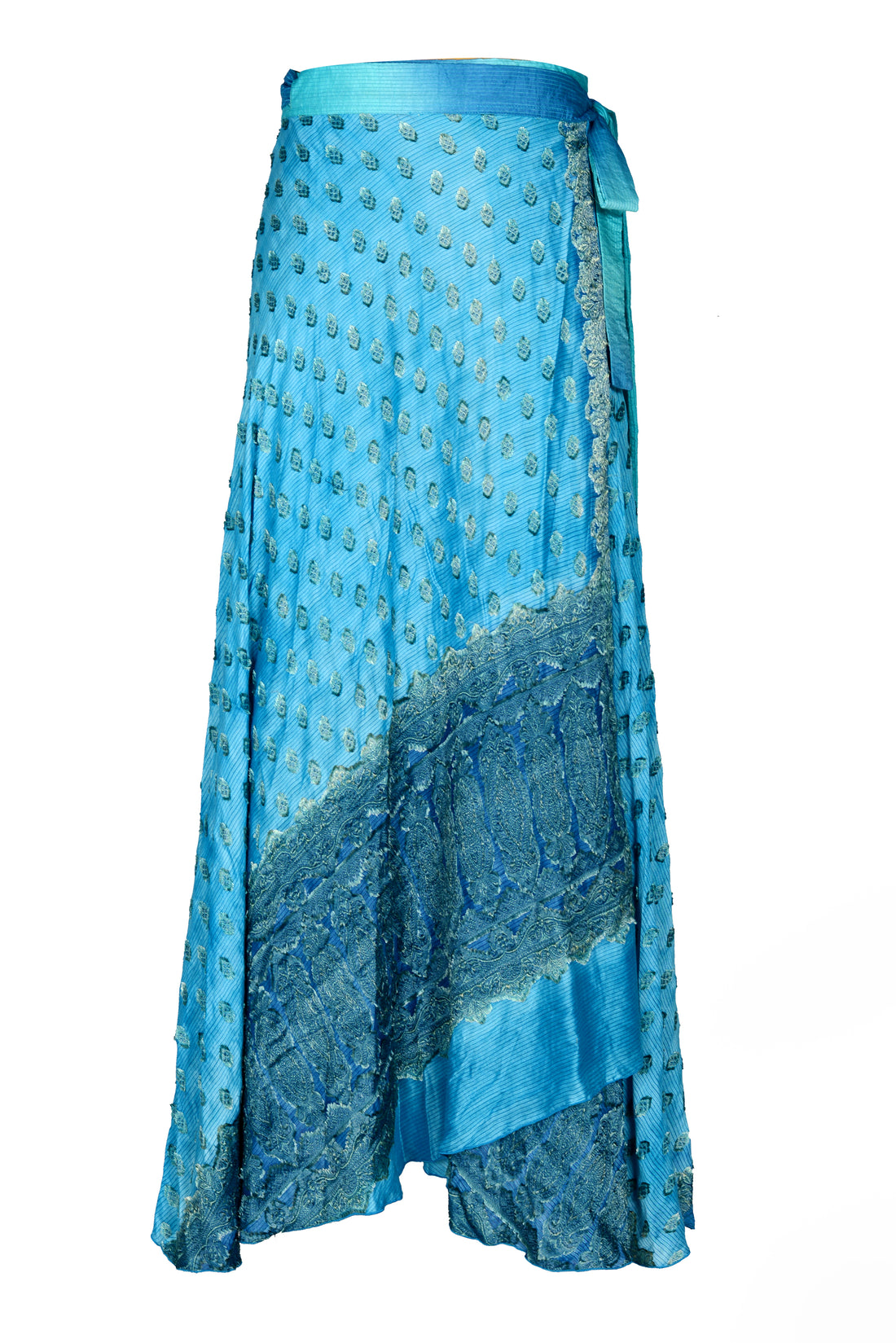 Nawila - Hand Cut Silk Degrade Classic Wrap Skirt (7123893878980)