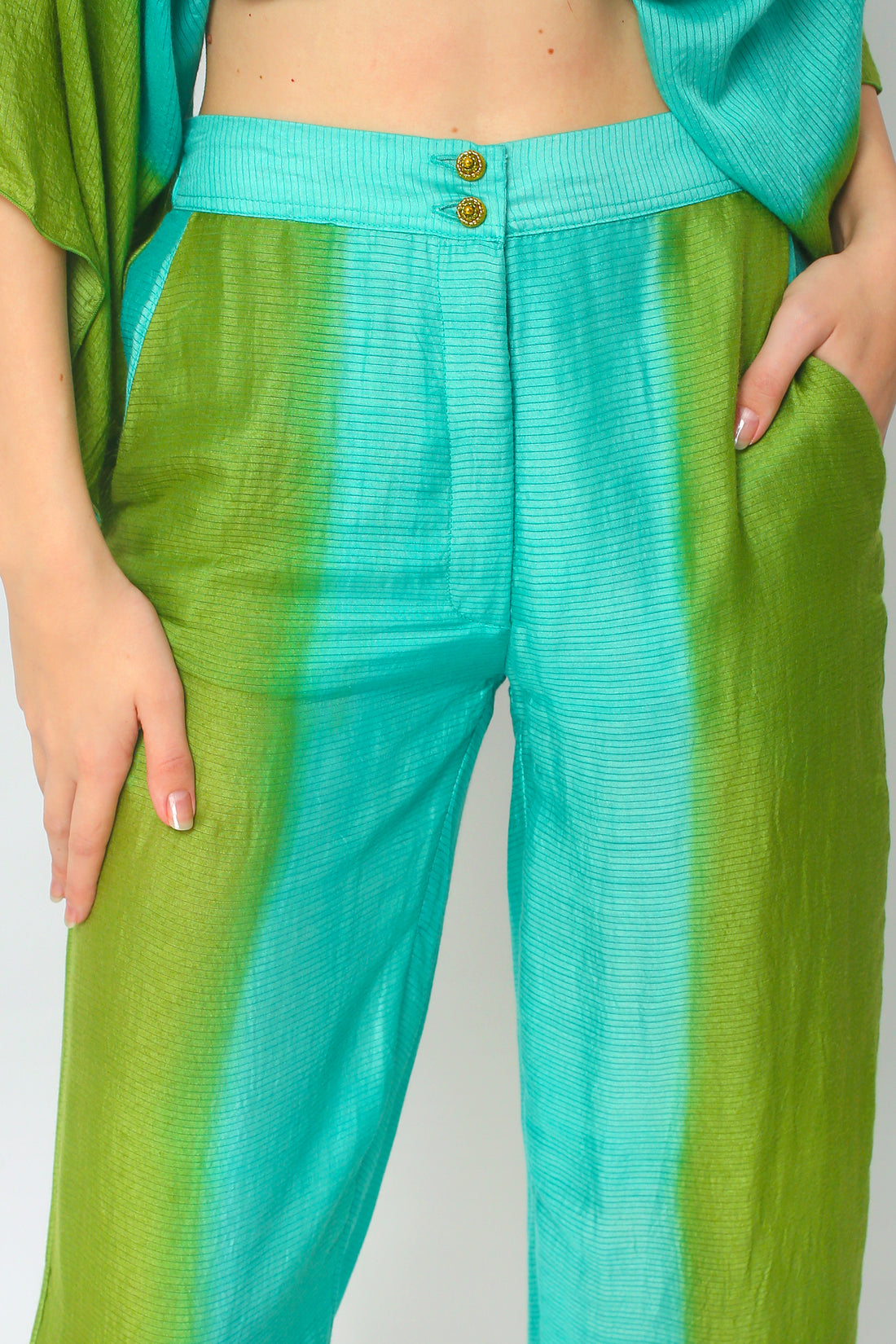 Zemella - Cotton Silk Degrade Long Pants (7123732005060)