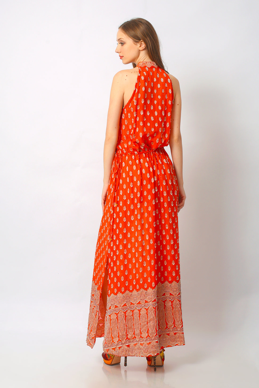 Darena - Hand Cut Silk Long Dress (7107157459140)