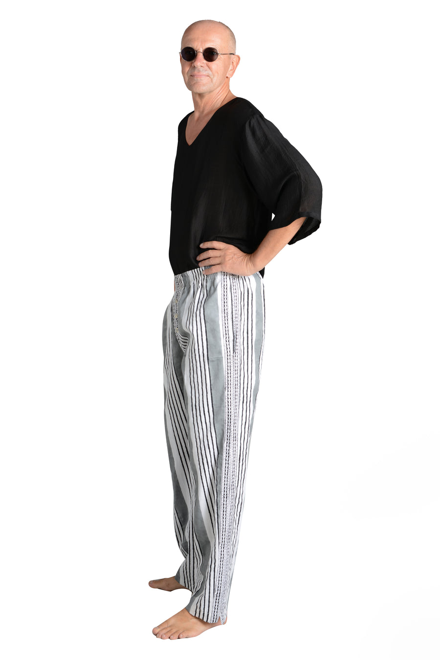 Russell - Cotton Twill Print Long Pants (7190437855428)