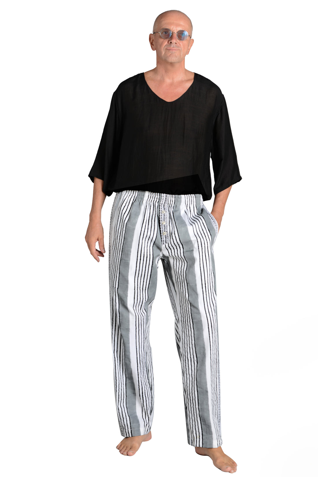 Russell - Cotton Twill Print Long Pants (7190437855428)