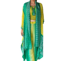 Lavani - Hand Cut Silk Degrade Classic Long Cape (7123773391044)