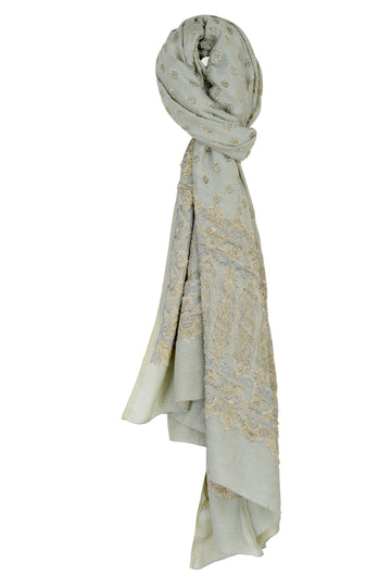 Meghan Jacquard Silk Shawl/ Scarf (6777516228804)