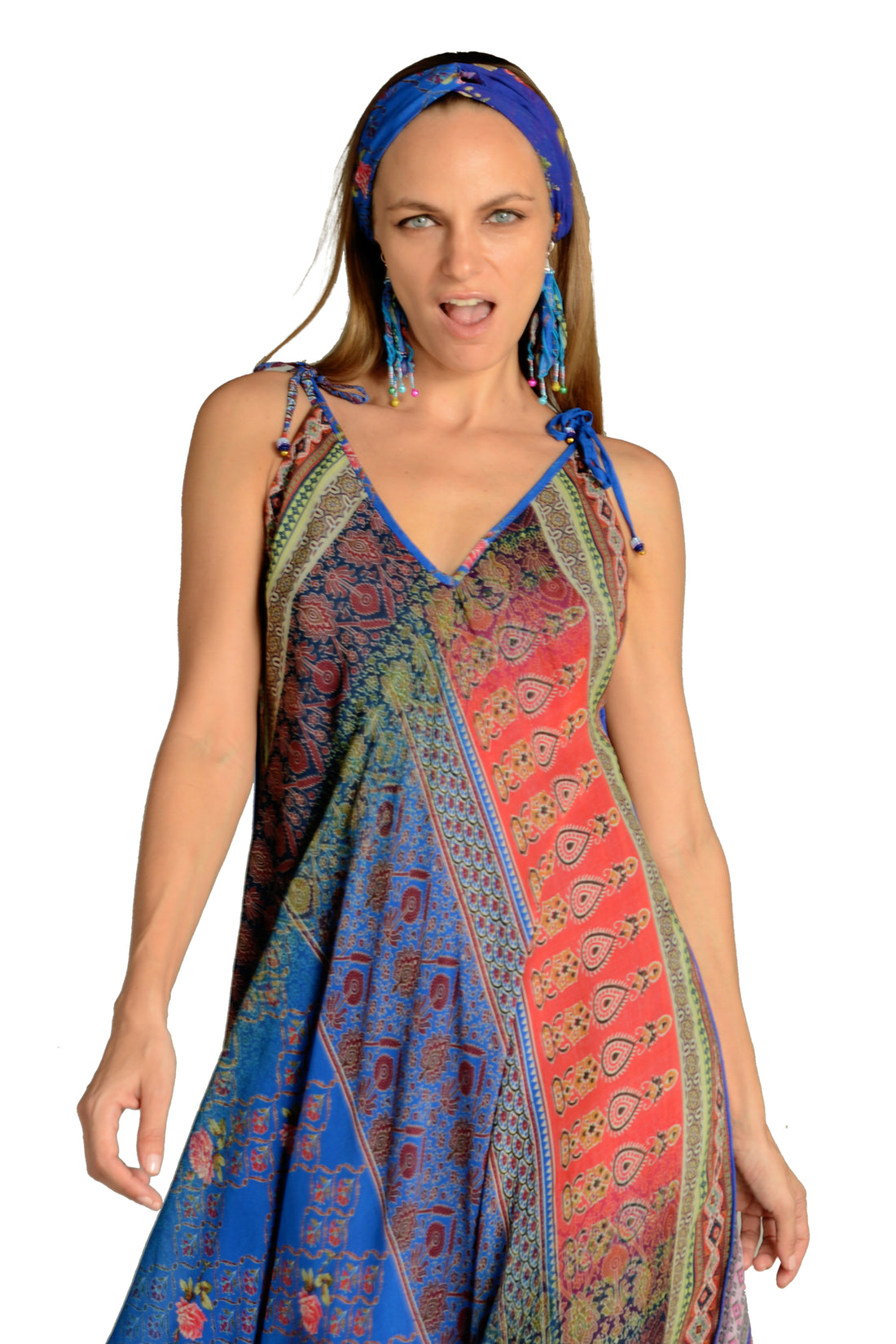 Aster - Original Tribal Print Rayon Digital Georgette (7335139541188)