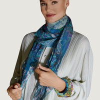 Ethnic Nature Chiffon Georgette Square Scarf (3699573522537)